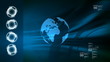 Video: World technologic blue loop background. World technologic blue loop background.