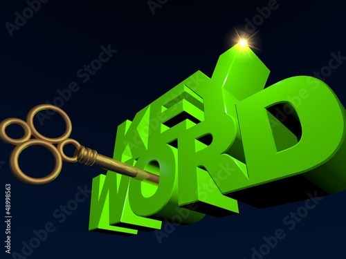 Illustration: Keyword in Grün Keyword in Grün