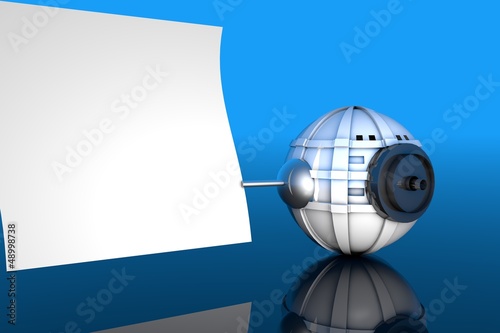 Illustration: Roboter Infozettel Roboter Infozettel