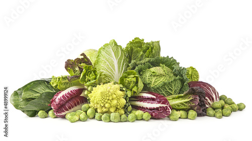 Photo: Assortment of fresh cabbages Assortment of fresh cabbages