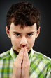 Closeup of a cute kid