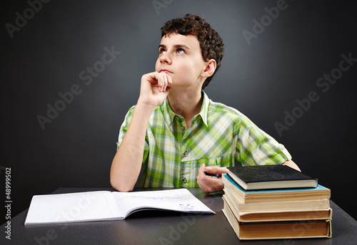 Photo: Student doing homework Student doing homework