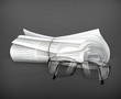 Vector: Newspaper and glasses Newspaper and glasses