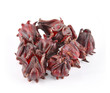 Hibiscus sabdariffa or roselle fruits isolated on white backgrou