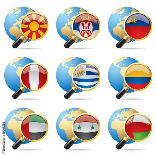 Vector: World flag icons World flag icons