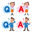 Q&A　質問と回答　男女