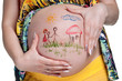Tummy with drawing