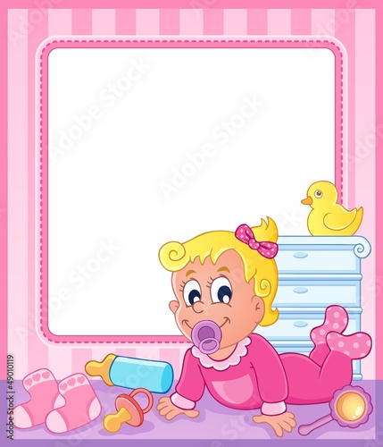 Vector: Baby theme frame 2 Baby theme frame 2