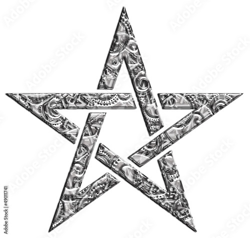 Illustration: Pentagramm - Muster - Stern der Magier Pentagramm - Muster - Stern der Magier