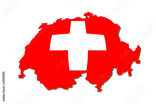 Illustration: Schweiz aufgeblasen Schweiz aufgeblasen