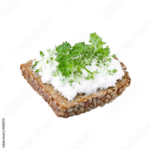 Photo: Vollkornbrot mit Frischkäse Vollkornbrot mit Frischkäse