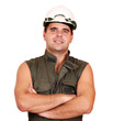 oil worker portrait studio shot