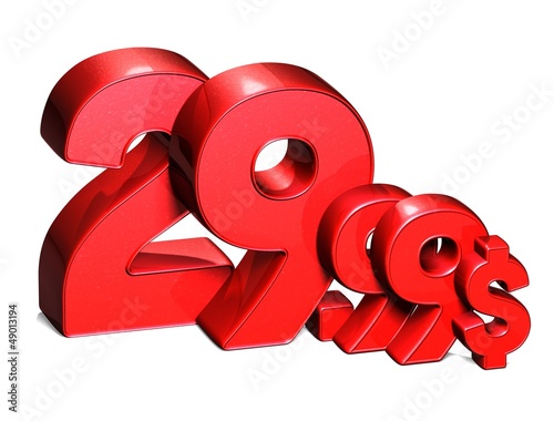 Illustration: 3D Red Special Price USD collection over white background 3D Red Special Price USD collection over white background