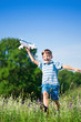 Boy with plane