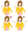 女性　表情