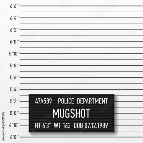 Vector: Police mugshot. Add a photo. Police mugshot. Add a photo.