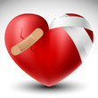 Broken Heart With Bandage