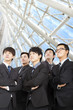 young business team standing in the modern office