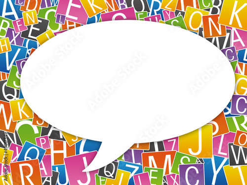 Illustration: bulle - message bulle - message