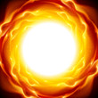 Abstract background with fire