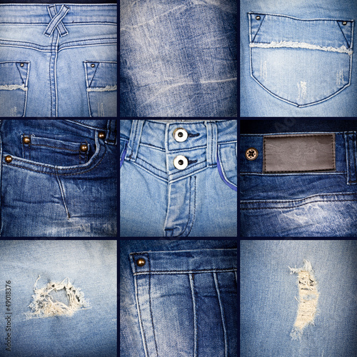 Photo: Denim collage Denim collage