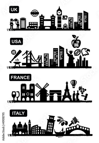 Vector: travel icons travel icons