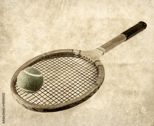 Photo: vintage wooden tennis racquet vintage wooden tennis racquet