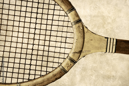 Photo: old tennis racket old tennis racket