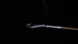 Cigarette in time-lapse isolated on black backround