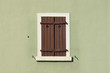 Wooden window shutters