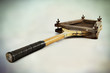 old fashioned tennis racket