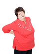 Seniorin hat Hexenschuss