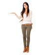 Photo: Woman presenting something Woman presenting something