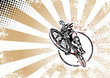 biker retro poster background
