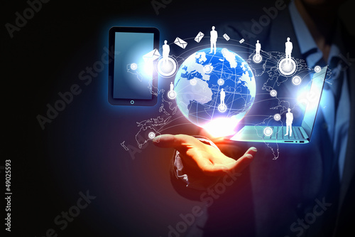Photo: Modern wireless technology and social media Modern wireless technology and social media