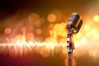 audio microphone retro style