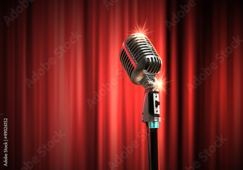 Photo: audio microphone retro style audio microphone retro style