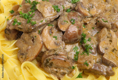 Photo: Beef Stoganoff with Tagliatelle Pasta Beef Stoganoff with Tagliatelle Pasta