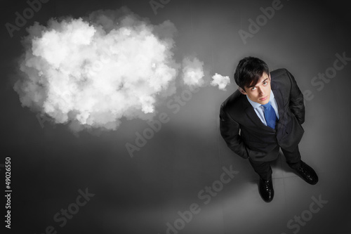 Photo: Image of businessman top view Image of businessman top view