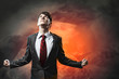businessman in anger