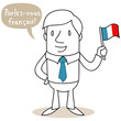 Geschäftsmann, französisch, Parlez-vous français