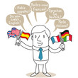 Geschäftsmann, Multilingual, Deutsch, Englisch, Spanisch...