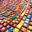 Stream of bits - Big data concept