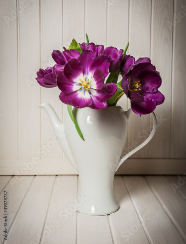 Photo: tulips - old style of photography tulips - old style of photography
