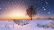 Winter in willage