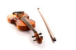 retro violin vintage isolated on white