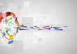 abstract blur ray computer technology business banner