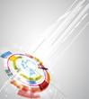 abstract blur ray computer technology business banner background