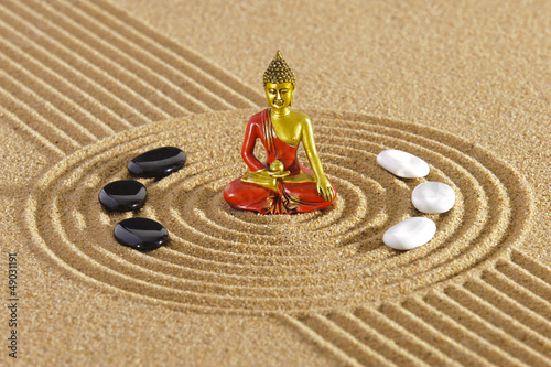 Photo: Zen Garten mit Buddha Zen Garten mit Buddha