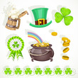 Vector: Saint patrick`s day elements set for design Saint patrick`s day elements set for design